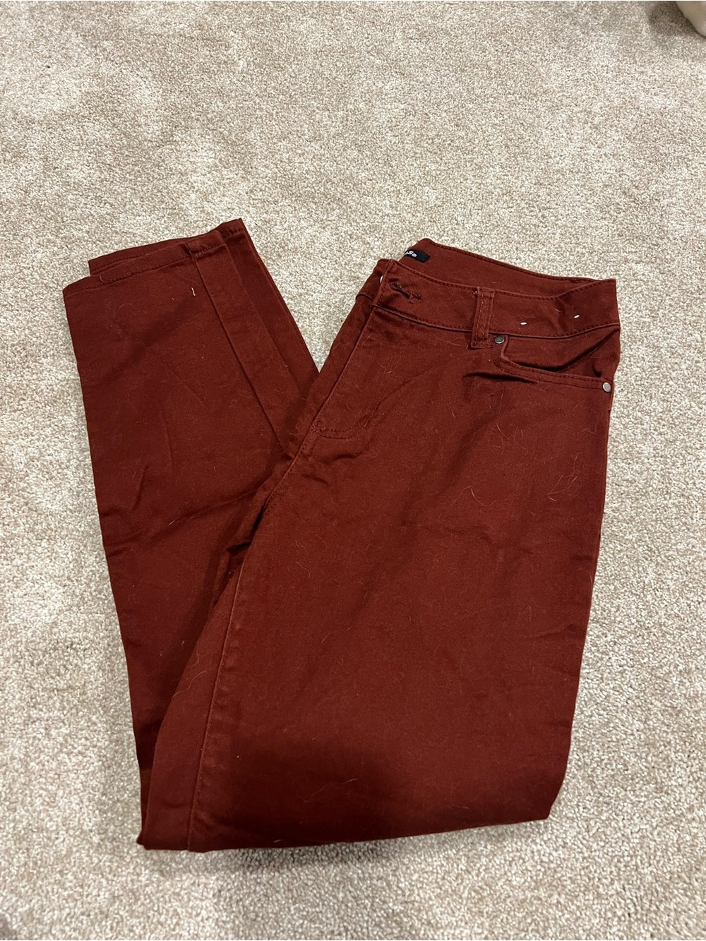 d. jeans Women's Skinny Jeans in Rust Brown